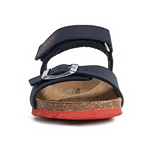 Detalle de Geox Garçon J Ghita Boy B Sandales - Navy/Red (33 EU)