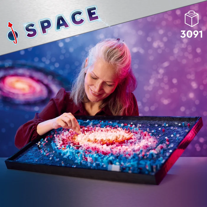 Thumbnail 5 de LEGO Art Die Milchstraßen-Galaxie 31212 – Farbiges Galaxie-Mosaik ab 18, mit Rahmen