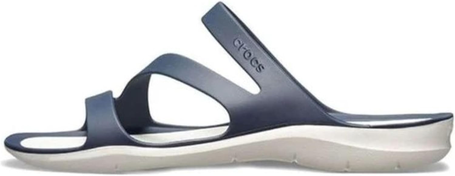 Detalle de Crocs Swiftwater Sandal W 203998462 – Wasserfeste Sandalette mit TPU-Bändern und Flex-Kerben