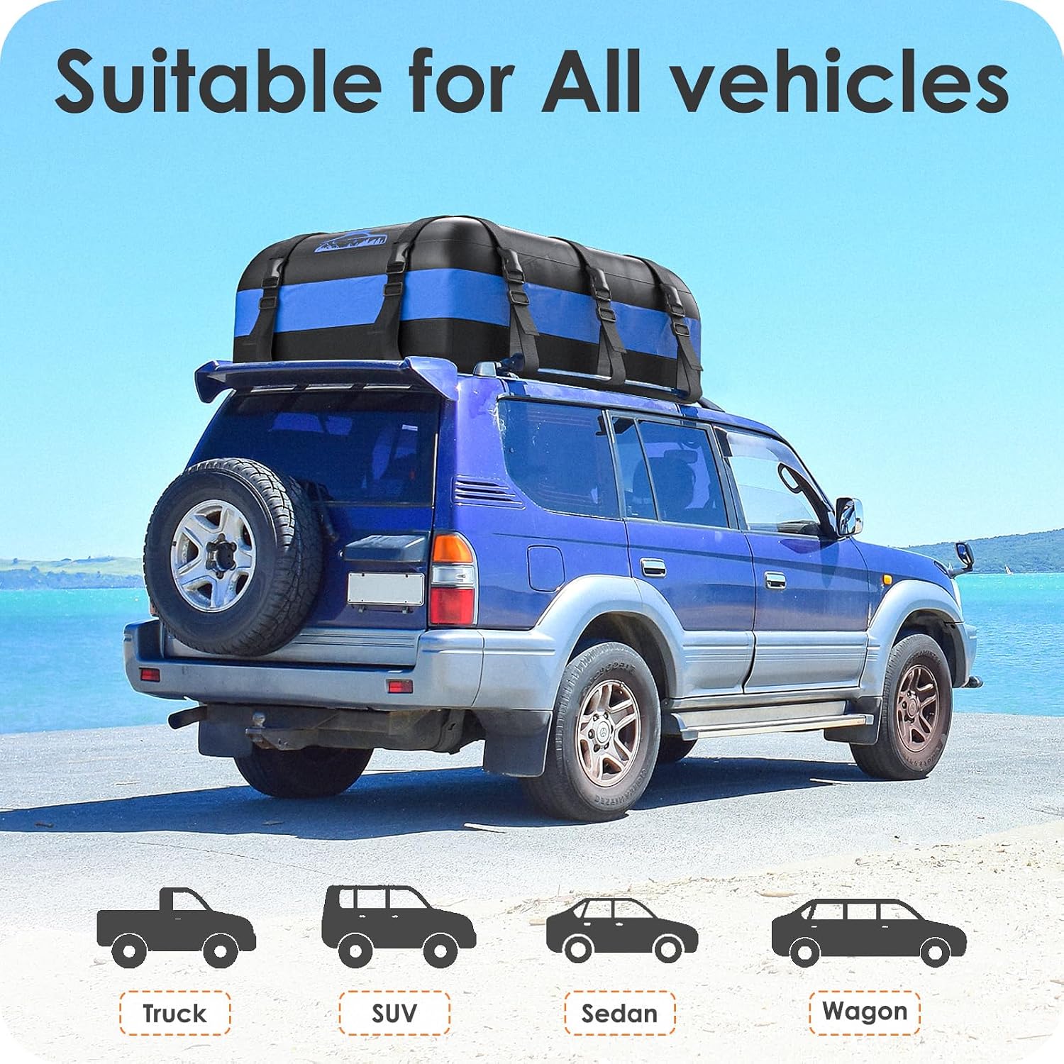 Thumbnail 4 de Rymopuey Roof Bag 20 cubic ft car roof box