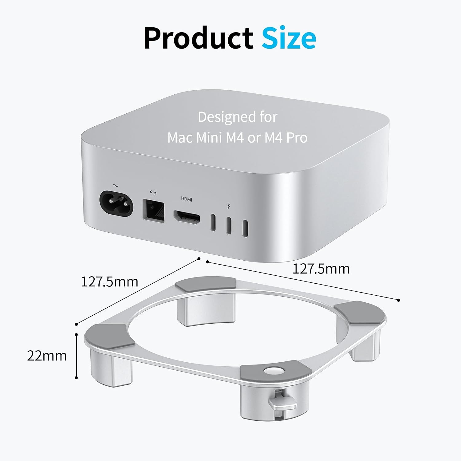 Thumbnail 5 de OMOTON Mac mini Ständer aus Aluminium