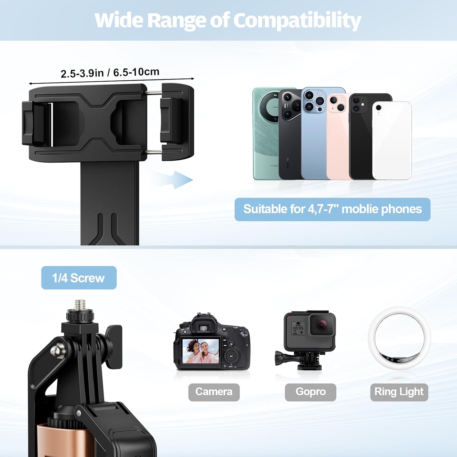 Thumbnail 5 de Avaspot 71" Selfie Stick Tripod 180cm