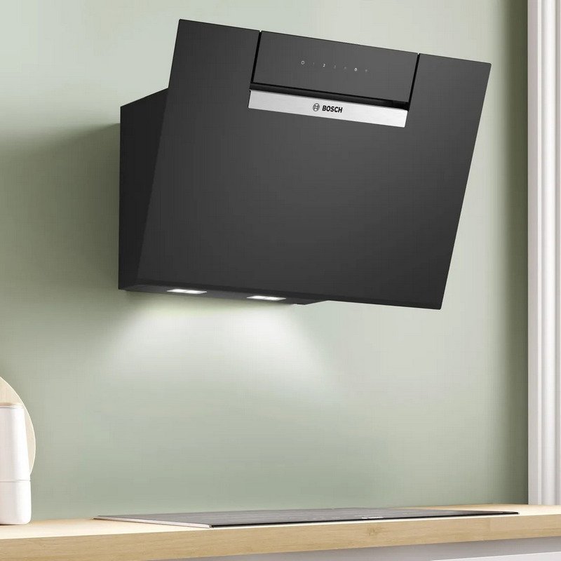 Thumbnail 3 de Bosch Serie 4 DWK67FN60 campana decorativa de 60 cm con cristal negro y motor EcoSilence™