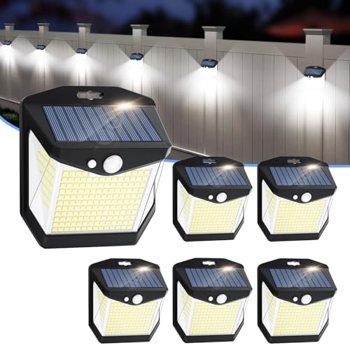 Imagen de Vanranger Solar Luz LED Exterior Movimiento — 248 LED, 6 Paquetes, IP65, Sensor 270° en OfertitasTOP