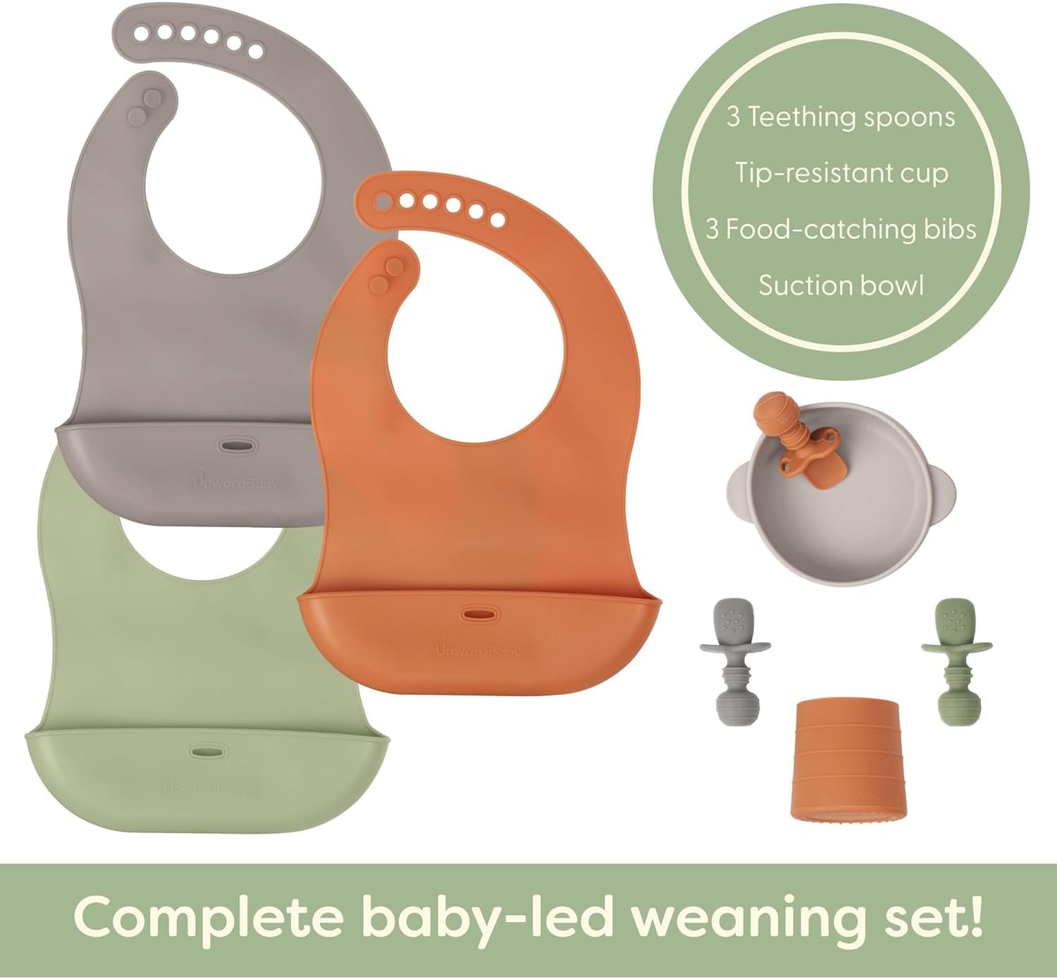 Detalle 2 de Upward Silicone Baby Feeding Set