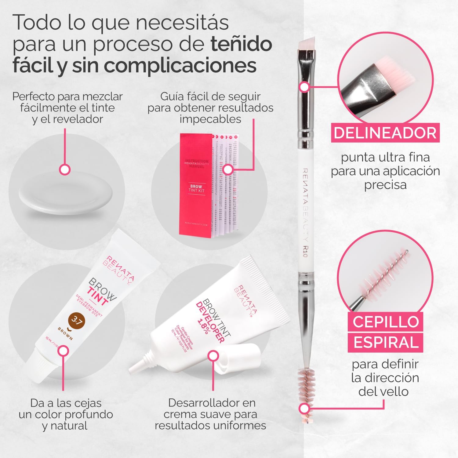 Thumbnail 5 de RB RENATA BEAUTY Kit de Tinte de Cejas 30 aplicaciones 🎀
