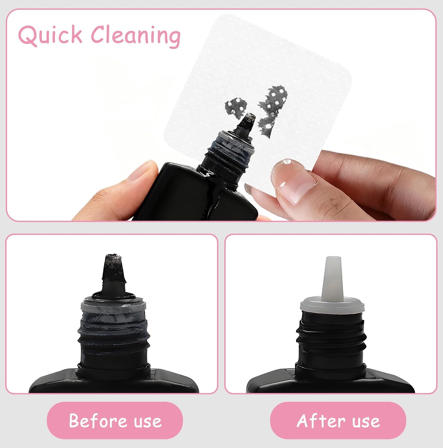Detalle de xiluuyou 800 Pcs Lint Free Wipes for Nails – Premium Nail Cleaning Pads