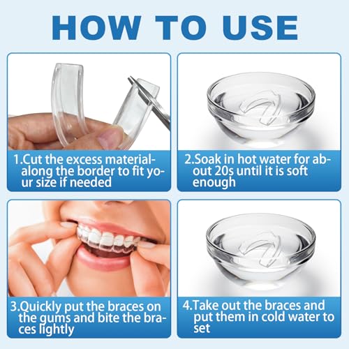 Thumbnail 6 de Nailpretty kit 4 piezas bruxismo dental Noche: protectores bucales termoplásticos anti-rechinar (2 tamaños)