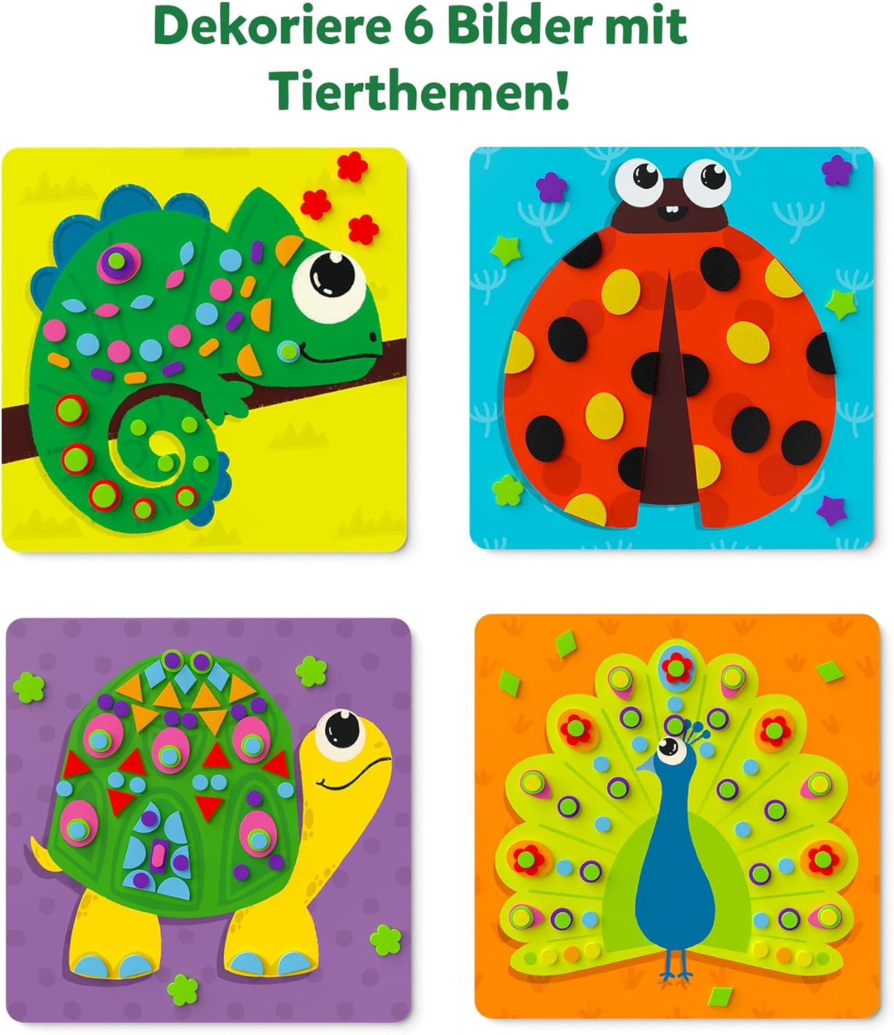 Thumbnail 3 de Skillmatics Kunstaktivität – Spaß mit Schaumstoffaufklebern (Tiere)