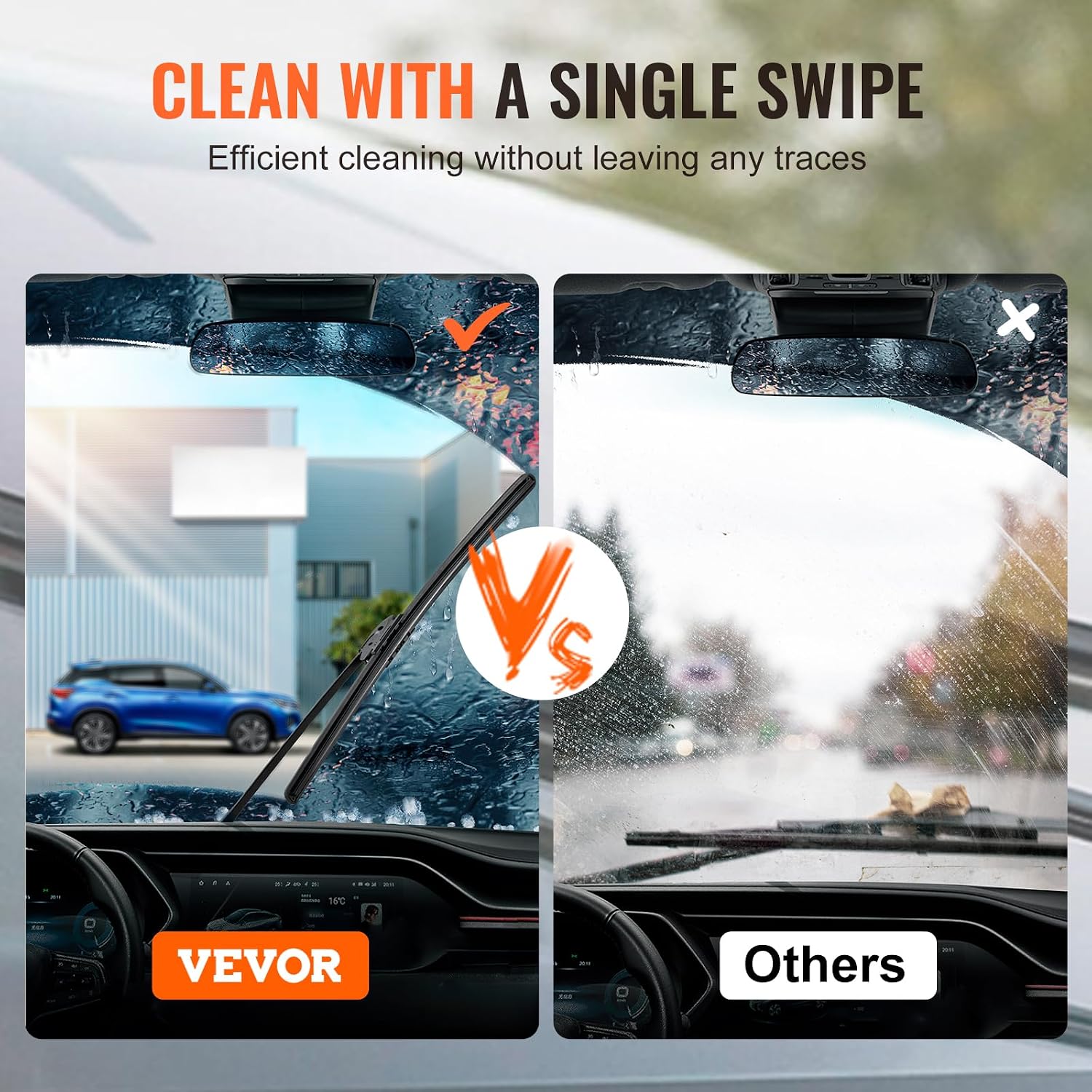Detalle de VEVOR Windshield Wiper Blades, 17-inch