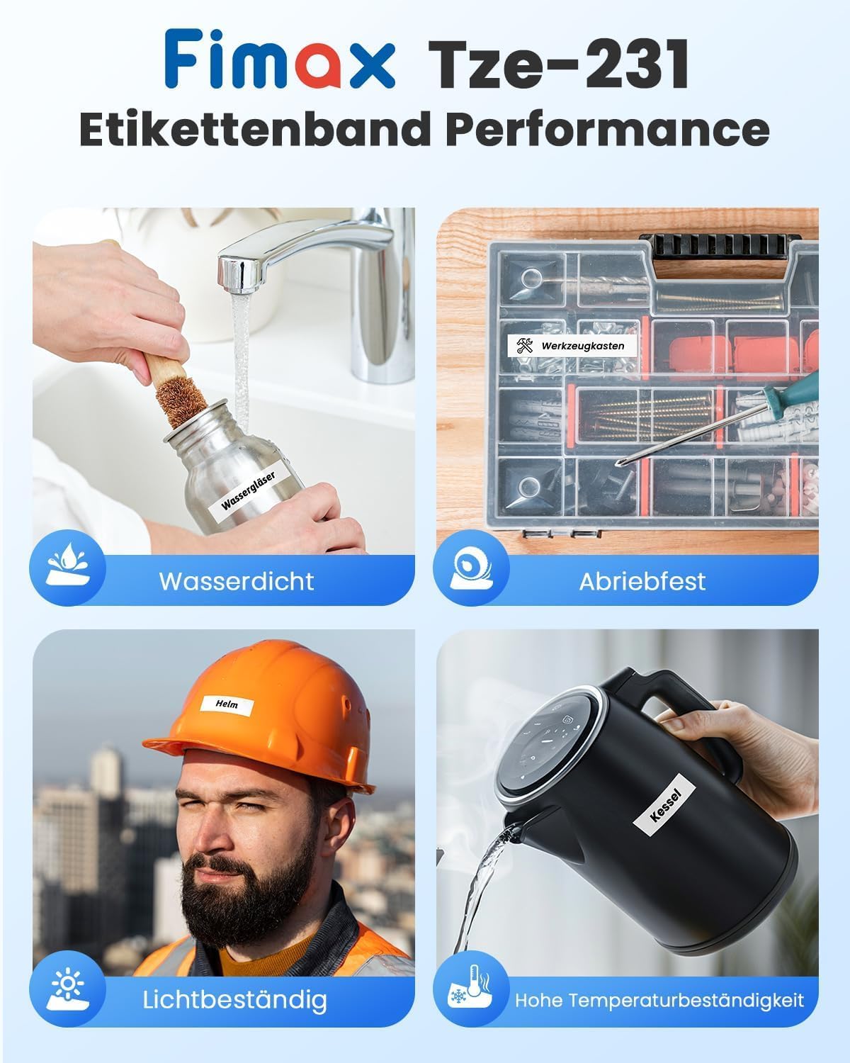 Thumbnail 3 de Fimax Tze-231 12mm Etikettenband 🏷️