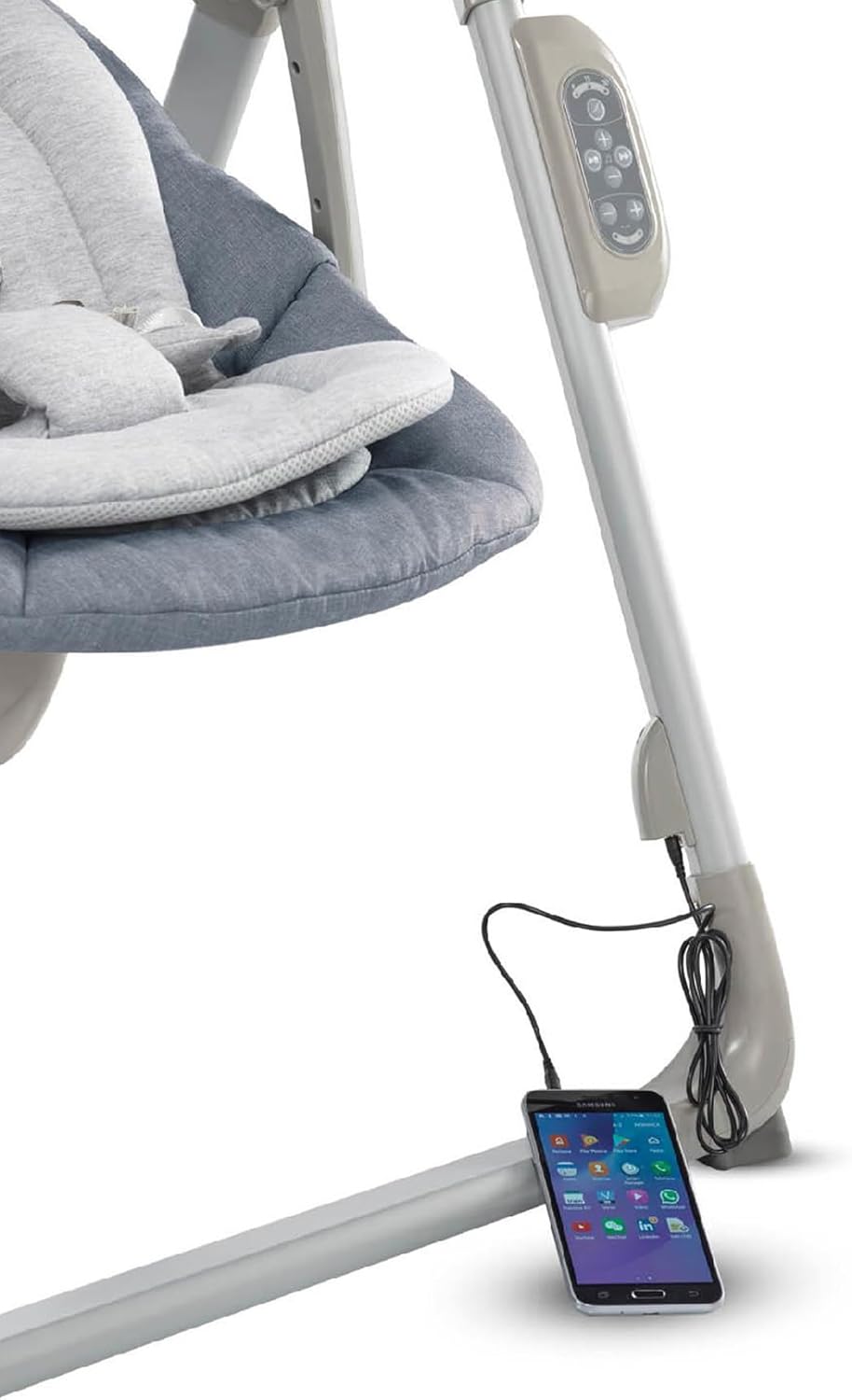 Thumbnail 5 de Inglesina Wave balancelle Pepper : bascule réglable 3 vitesses et 12 mélodies, siège inclinable