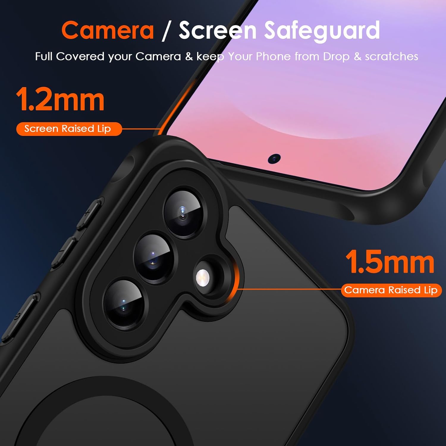 Thumbnail 5 de ivoler Magnétique Coque 3 en 1 pour Samsung Galaxy A37 5G – Protection militaire, verre trempé et coque arrière translucide