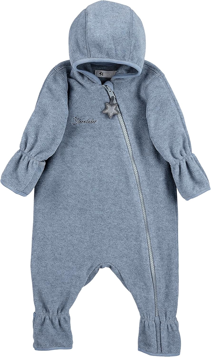 Thumbnail 6 de Sterntaler Kinder-Overall aus Microfleece mit Reißverschluss und Hand-/Fußstulpen (Größe 68, Braun mel)