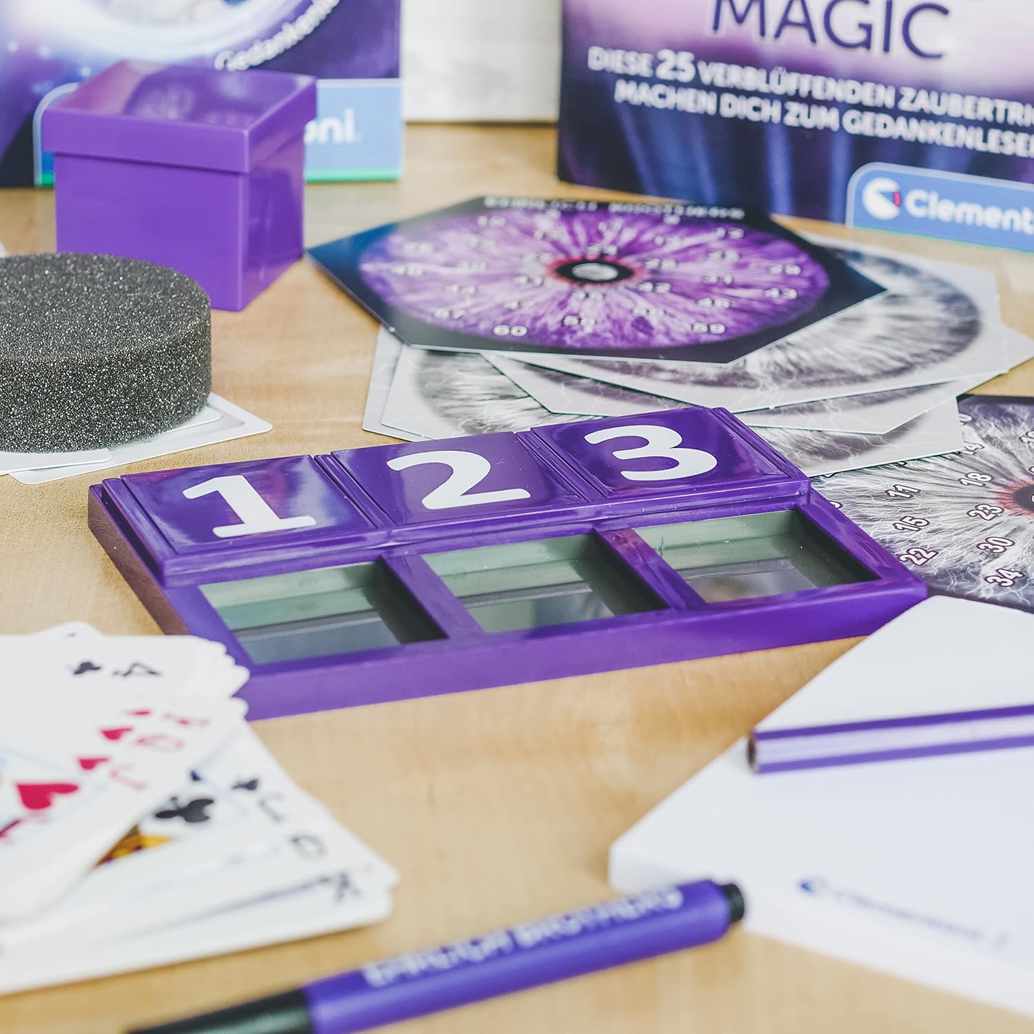 Detalle 2 de Clementoni Ehrlich Brothers Mental Magic Zauberkasten ab 7