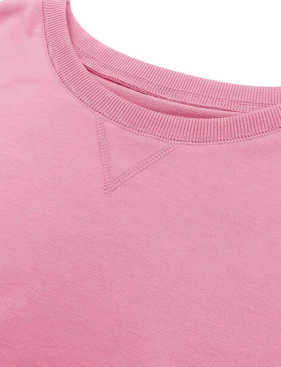 Thumbnail 4 de VIGVAN Damen Sweatshirt Pullover Basic mit Rundhalsausschnitt – Langarmshirt im Herbst-/Winter-Look
