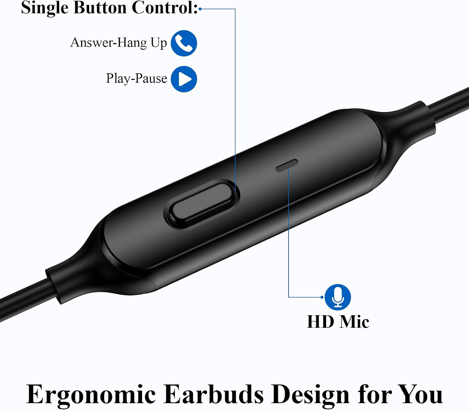 Thumbnail 5 de ACANDYA 3.5mm Wired Earbuds Noise Cancelling