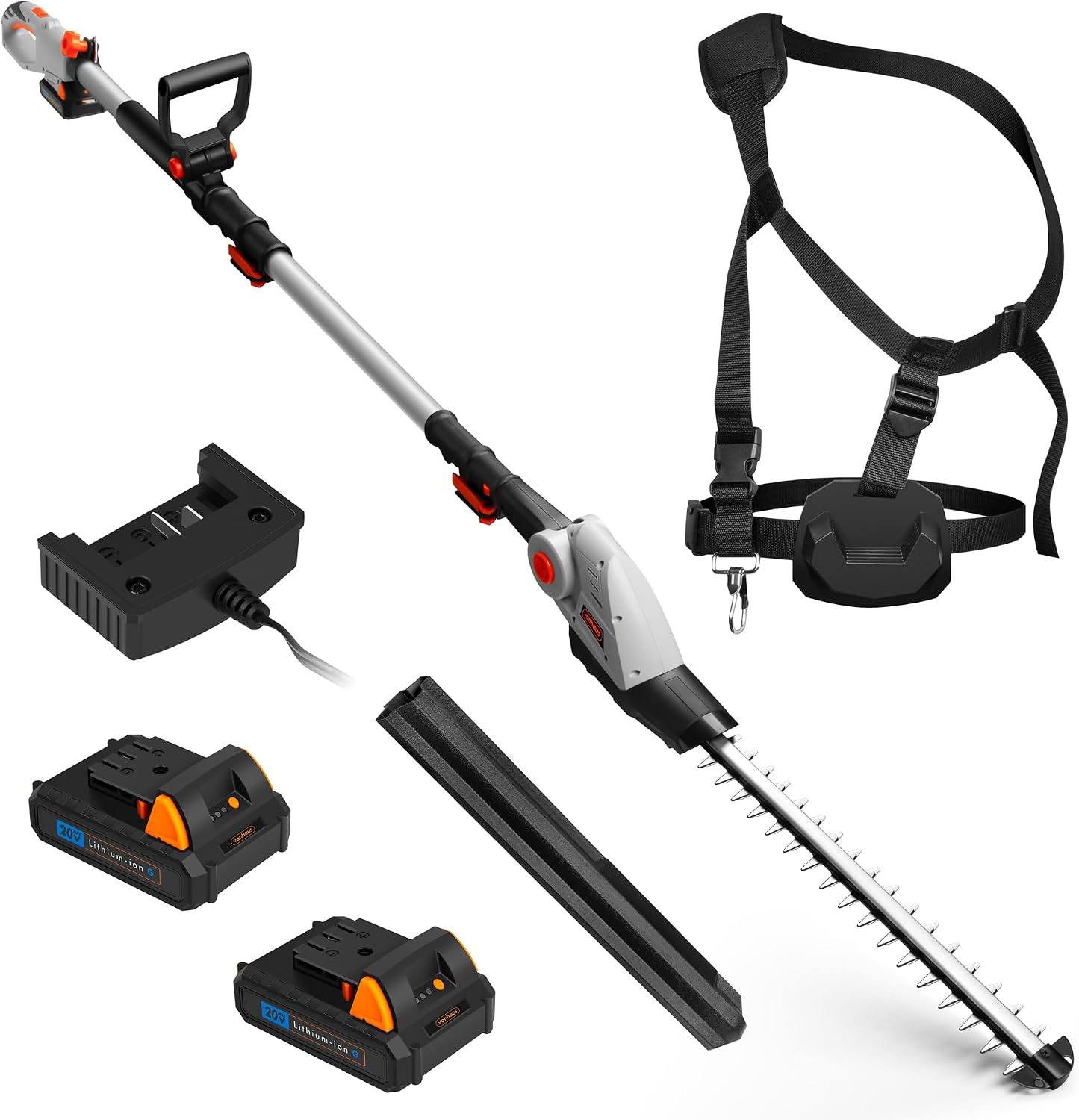 Imagen de VonHaus Pole Hedge Trimmer Cordless 20V – X2 Batteries & Charger, G-Series en OfertitasTOP