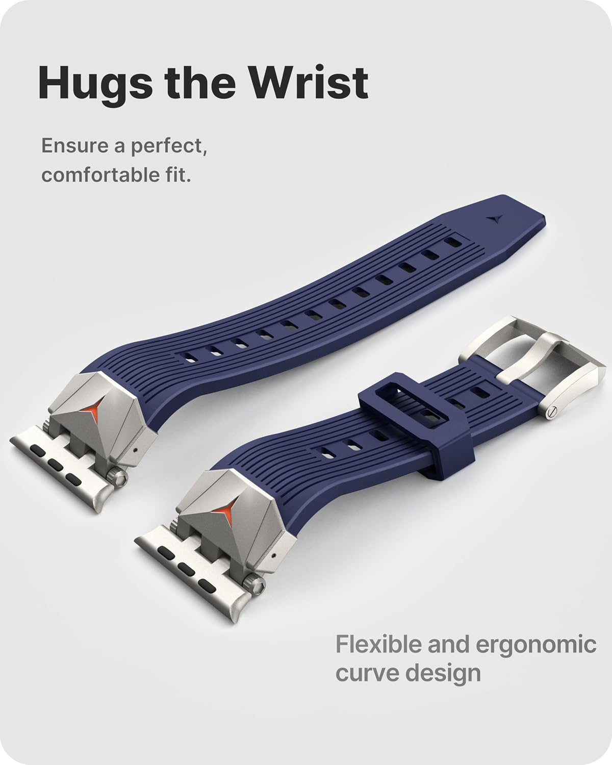 Detalle de Fullmosa Apple Watch Strap with Bumper Case for Series 9/8/7 (45mm) and SE/6/5/4 (44mm)