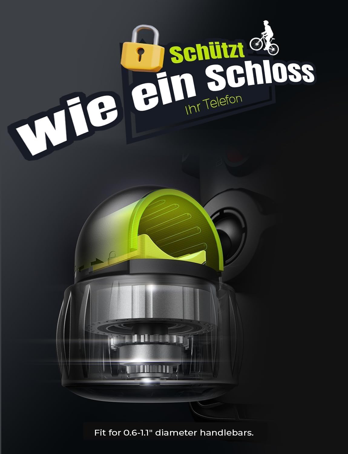 Thumbnail 5 de LISEN Handy Halterung Fahrradlenker 360°