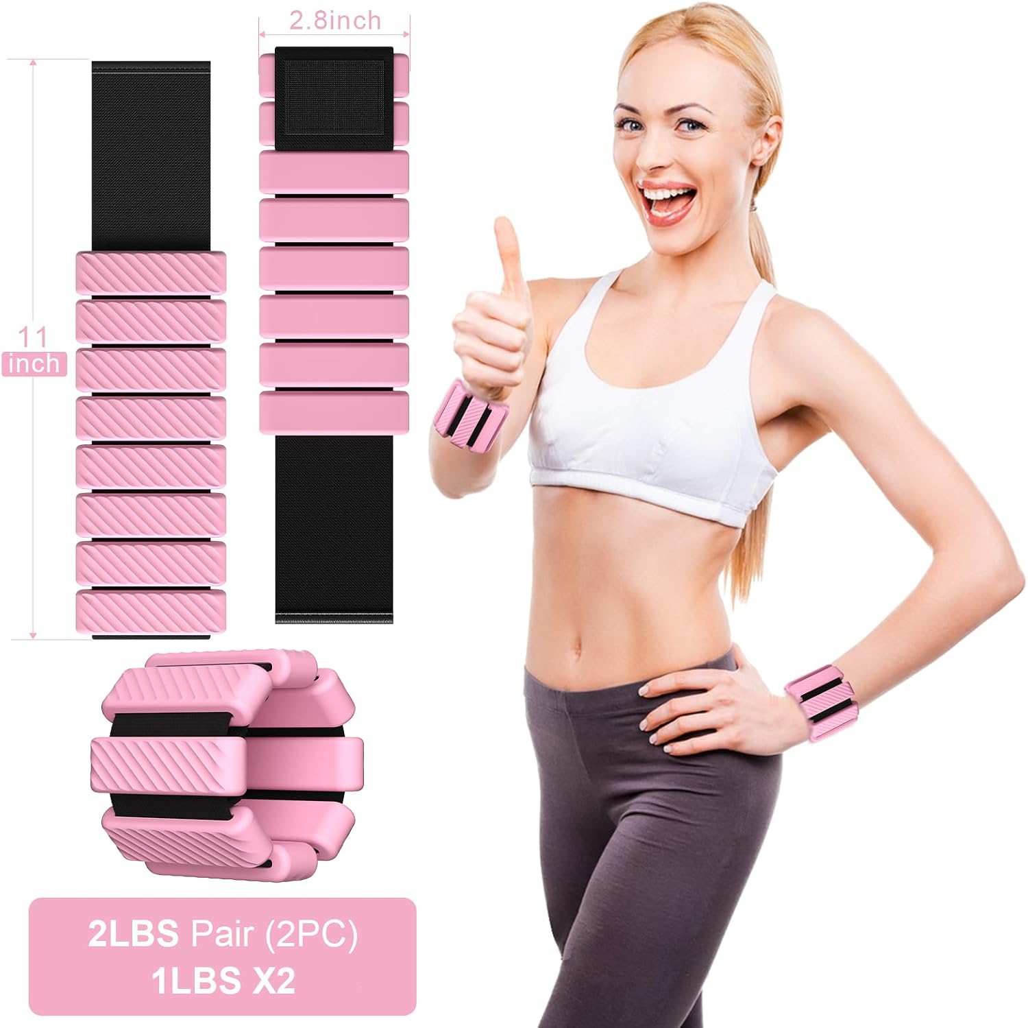 Detalle 2 de Wrist & Ankle Weights 1 lb pair 🏋️♀