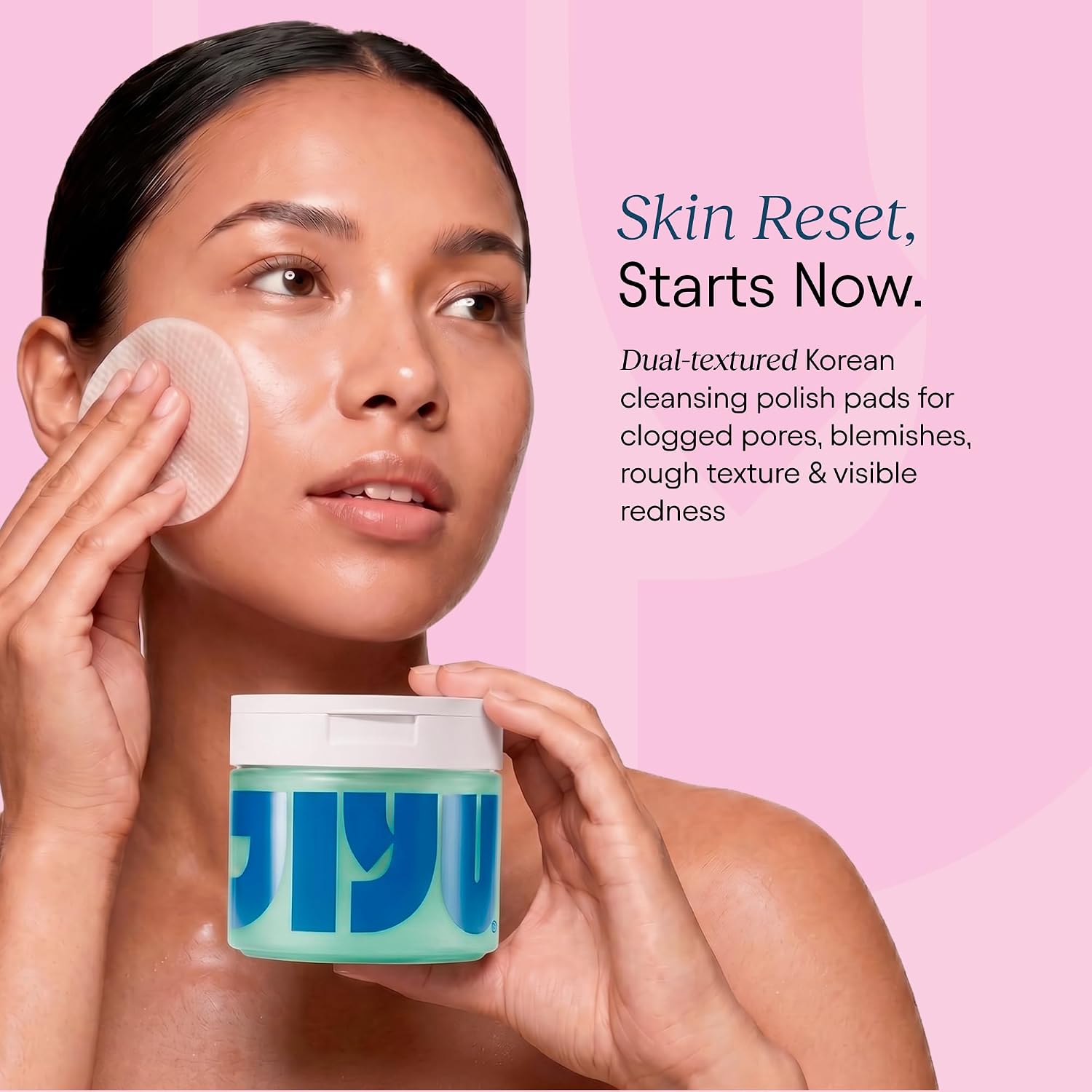 Thumbnail 1 de JIYU Cleansing Polish Pads with AHA, BHA & Niacinamide, 60 Count