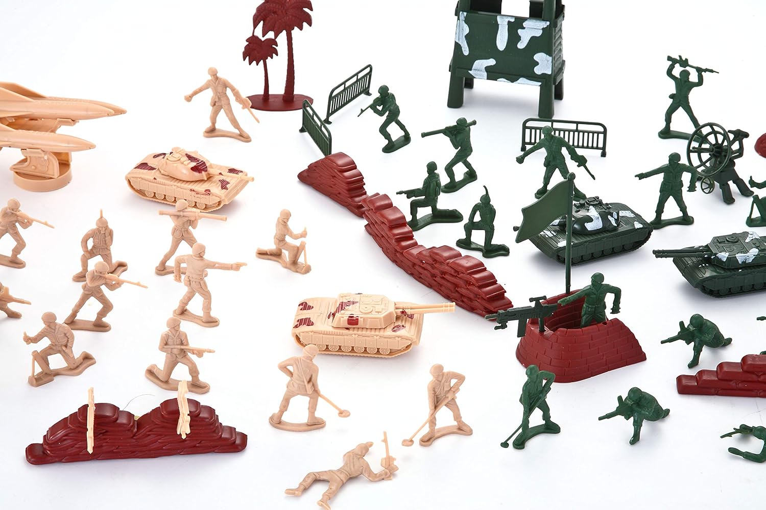 Detalle de JOYIN 164 Pcs Military Soldier Playset: Deluxe Army Men Battle Group