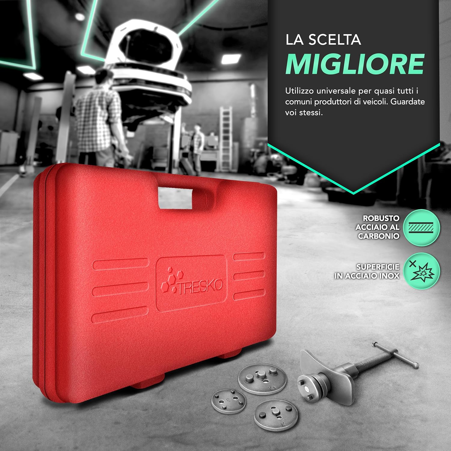 Thumbnail 4 de TRESKO 23 Pezzi Set ripristino pistone freno