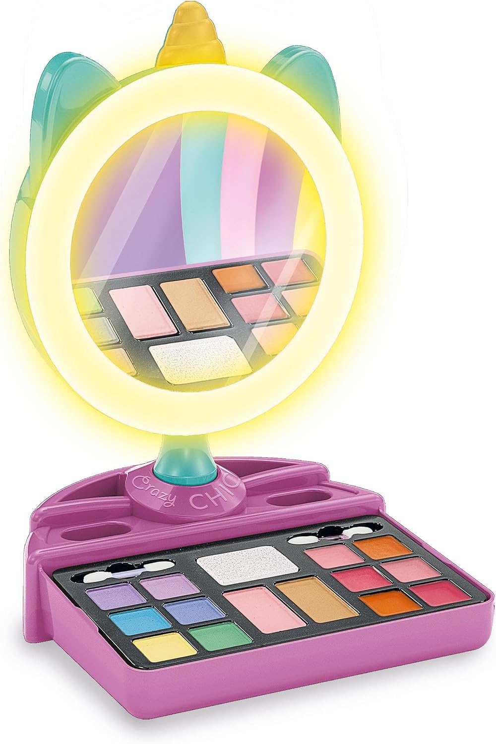 Thumbnail 1 de Clementoni Make-up-Spiegel Deluxe – Rundschminkspiegel mit Beleuchtung, integrierter Make-up-Palette und Ablagen