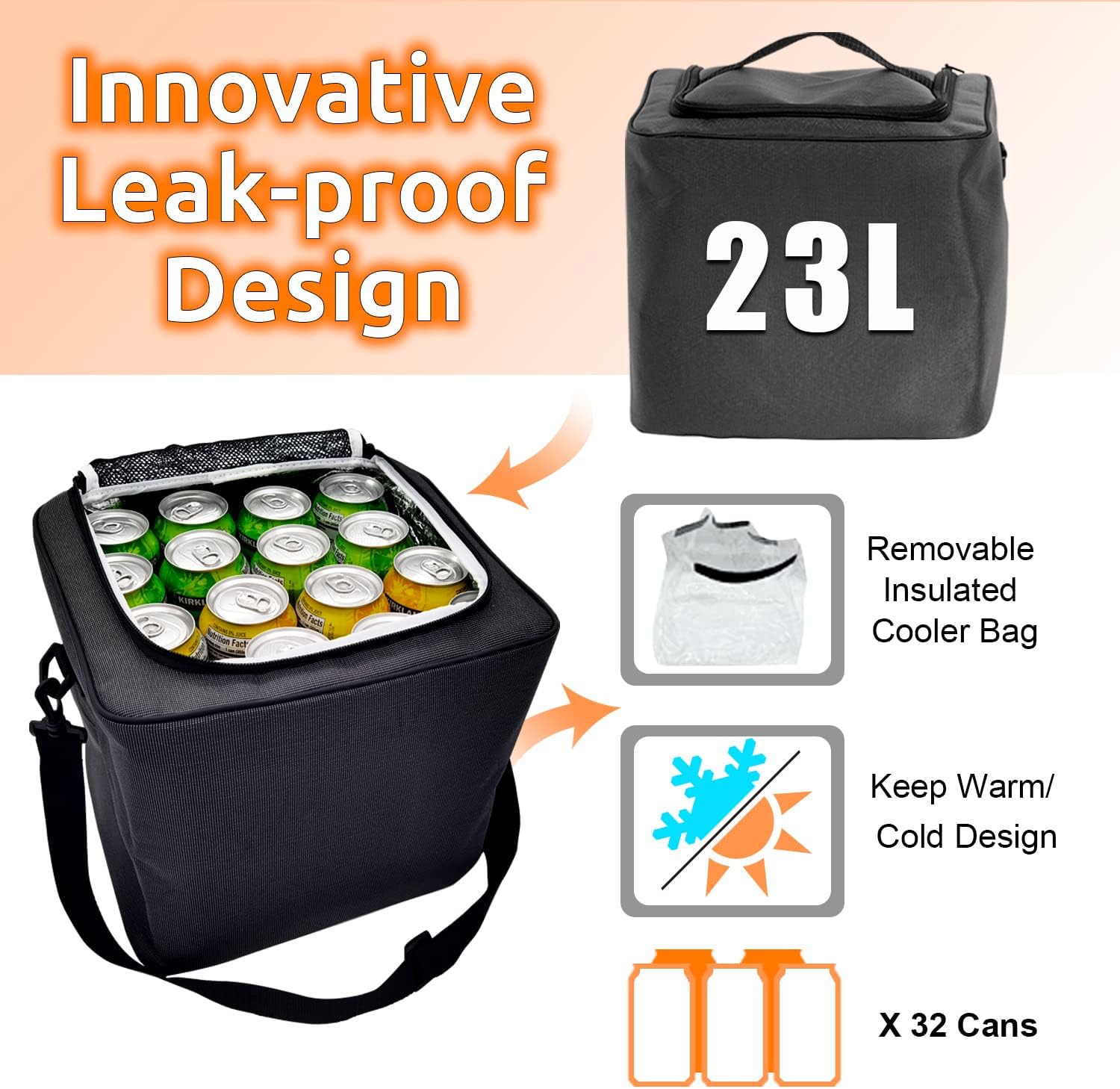 Thumbnail 4 de EAROND Collapsible Trunk Organizer 3 Compartments