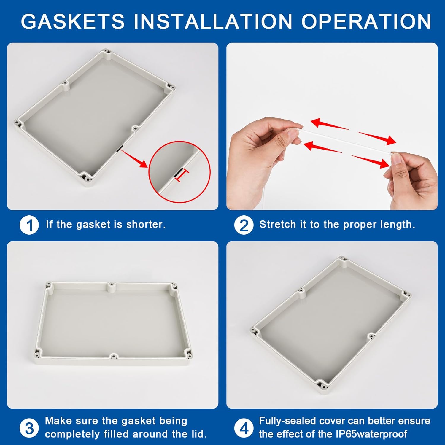 Detalle 2 de YYTECH Anschlussdose IP65 26,5 × 18,5 × 9,5 cm