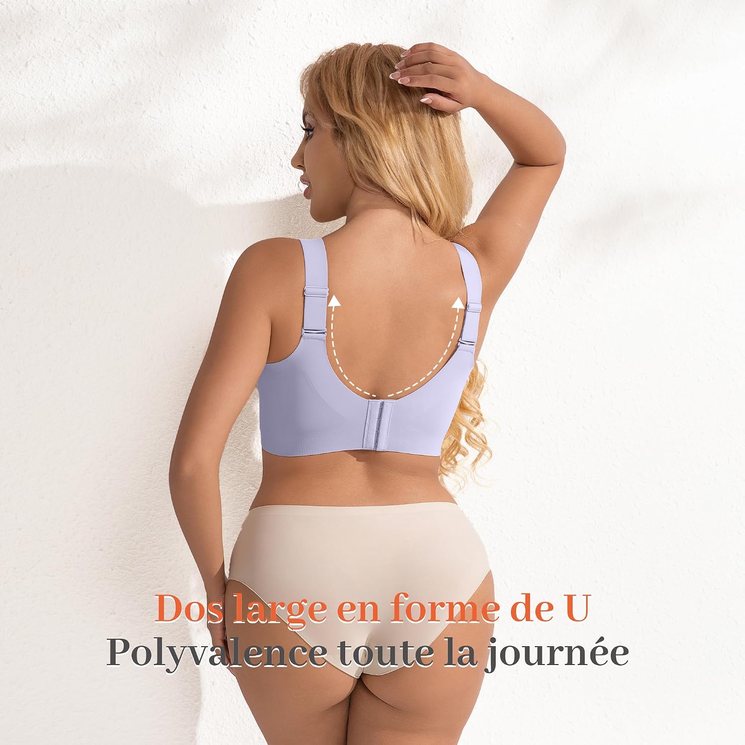 Thumbnail 6 de Fittingirls soutien-gorge sans armature grande taille, sans couture et bretelles réglables