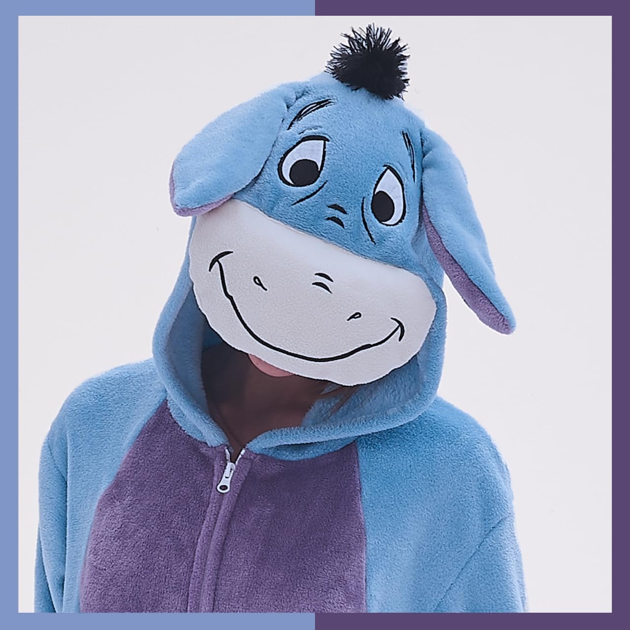 Detalle de GONAAP Eeyore Animal Onesie Pajamas with Zipper and 3D Hood