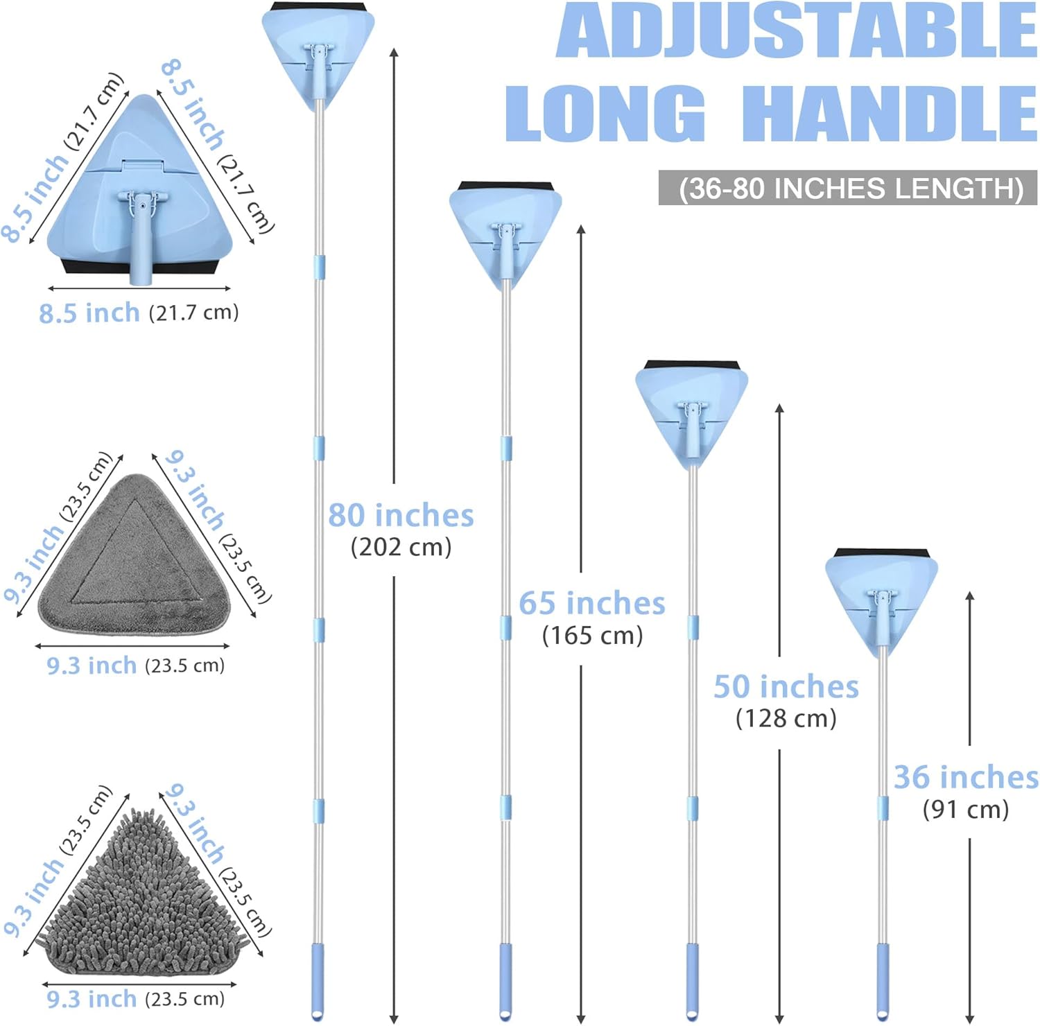 Thumbnail 4 de NEWE Wall Mop Cleaner 202 cm Handle