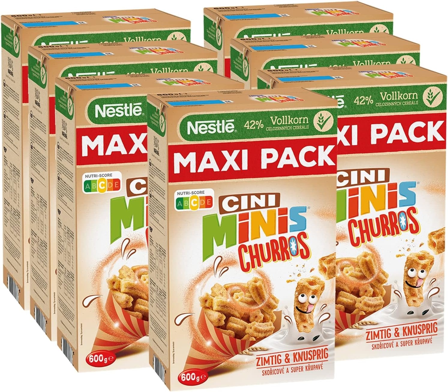 Thumbnail 6 de Nestlé CINI MINIS Churros Frühstücks-Cerealien 2er Pack – 360 g × 2 mit 42% Vollkornanteil