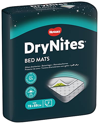 Detalle de HUGGIES DryNites Disposable Bed Mats for Children and Teens – 28 mats