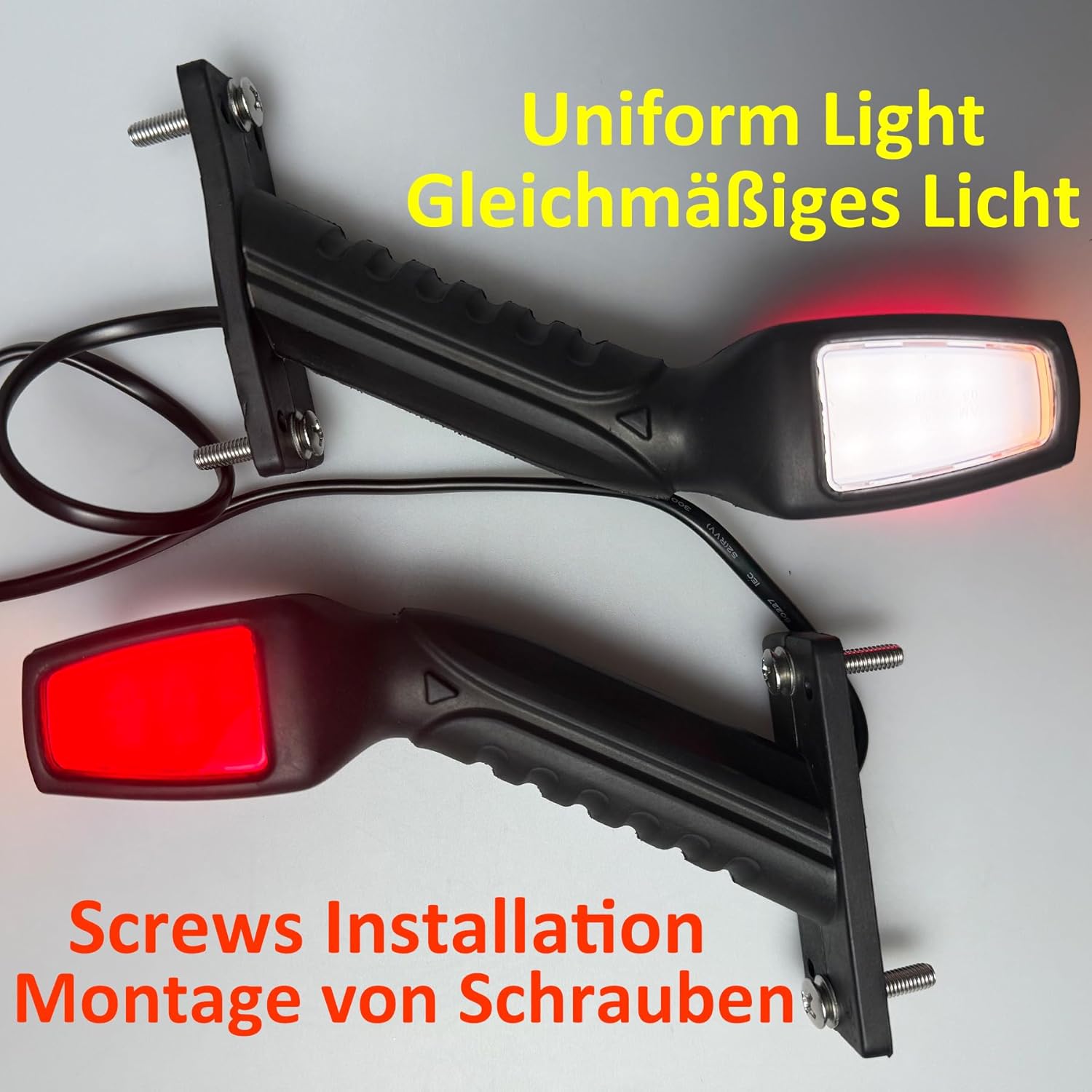 Detalle de DARKGUARD Left & Right LED Side Marker Lights – 12V/24V, IP67, ECE Approved
