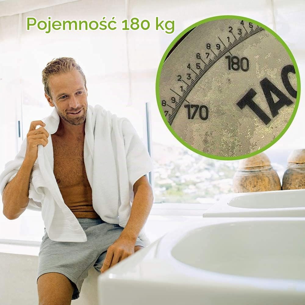 Detalle de Beurer GS 10 756.21 – czarna waga łazienkowa ze szkła, do 180 kg