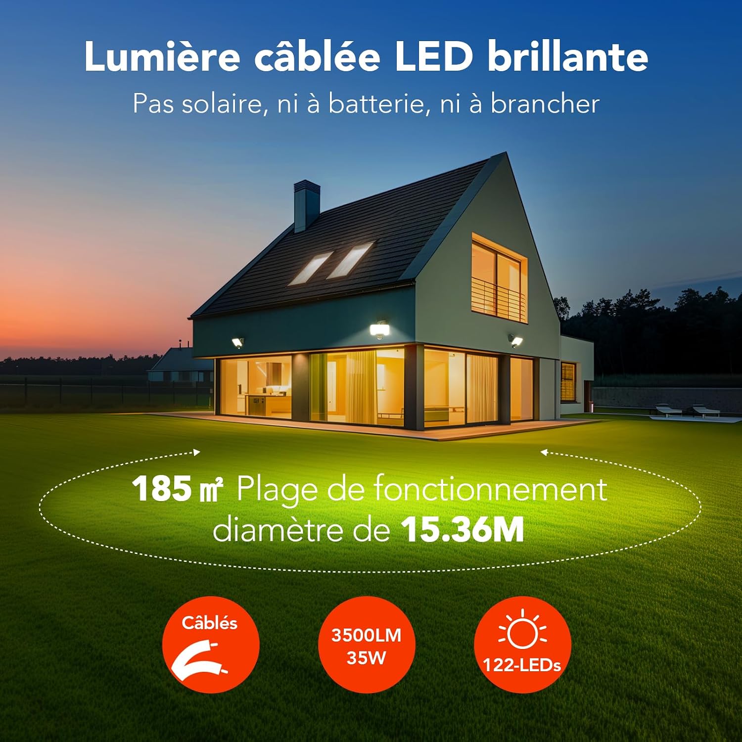 Detalle 2 de OREiN Projecteur LED Extérieur 2800LM 24W
