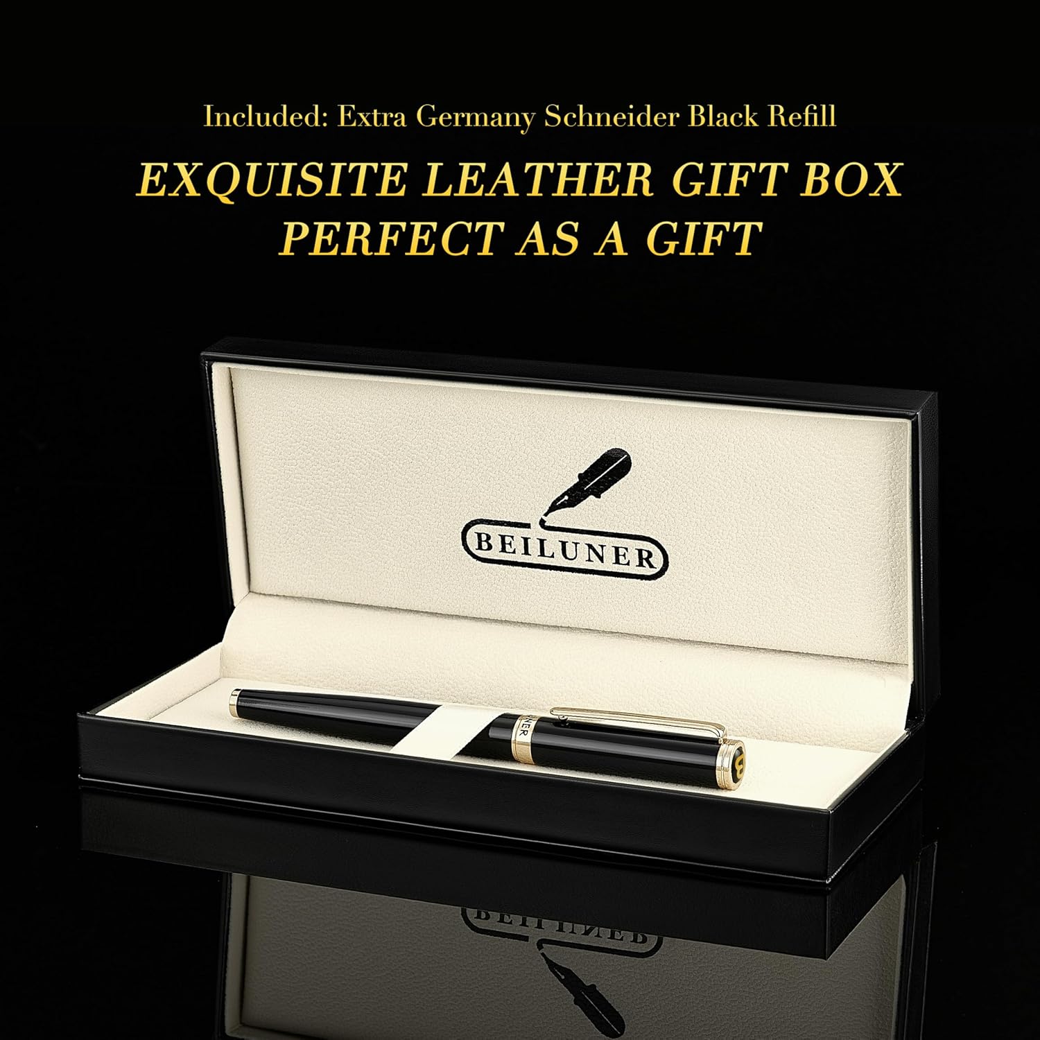 Thumbnail 5 de BEILUNER Penna Rollerball Lusso 24K ✒️