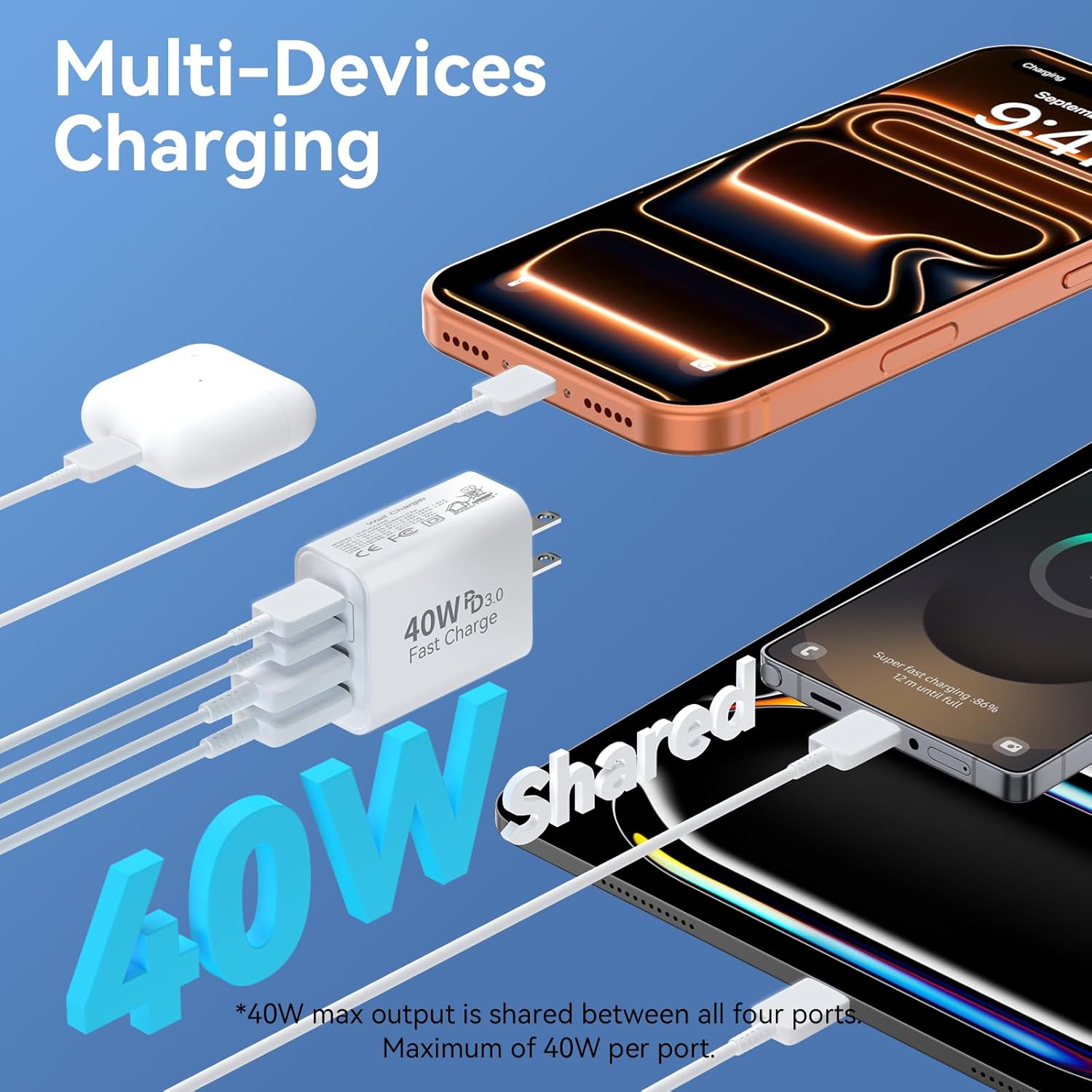 Thumbnail 2 de Ubearkk 40W USB C Fast Charger