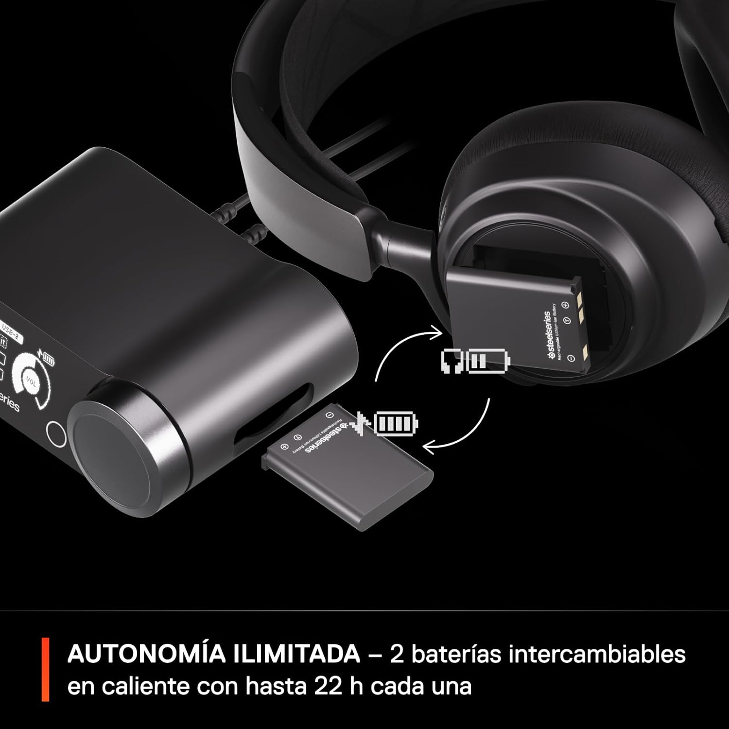 Thumbnail 5 de SteelSeries Arctis Nova Pro Wireless cascos gaming