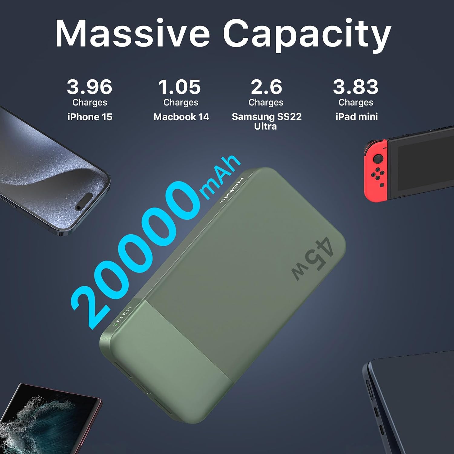 Thumbnail 6 de JUOVI J2621 Power Bank 20000mAh 45W