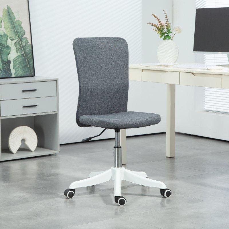 Thumbnail 2 de Silla de Oficina Welltin Gris Ajustable con Lino Sintético - Soporta 120 kg