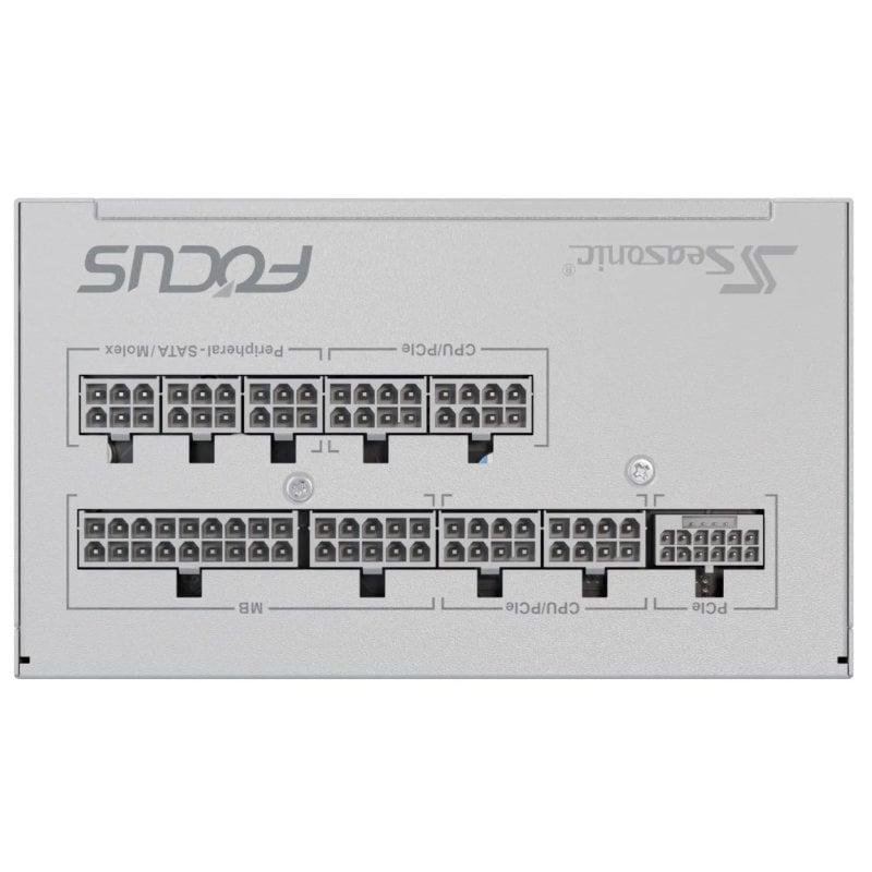 Detalle 2 de Seasonic Focus GX-1000 White ATX 3 PCIe 5.1, 1000W 80Plus Gold, Modular