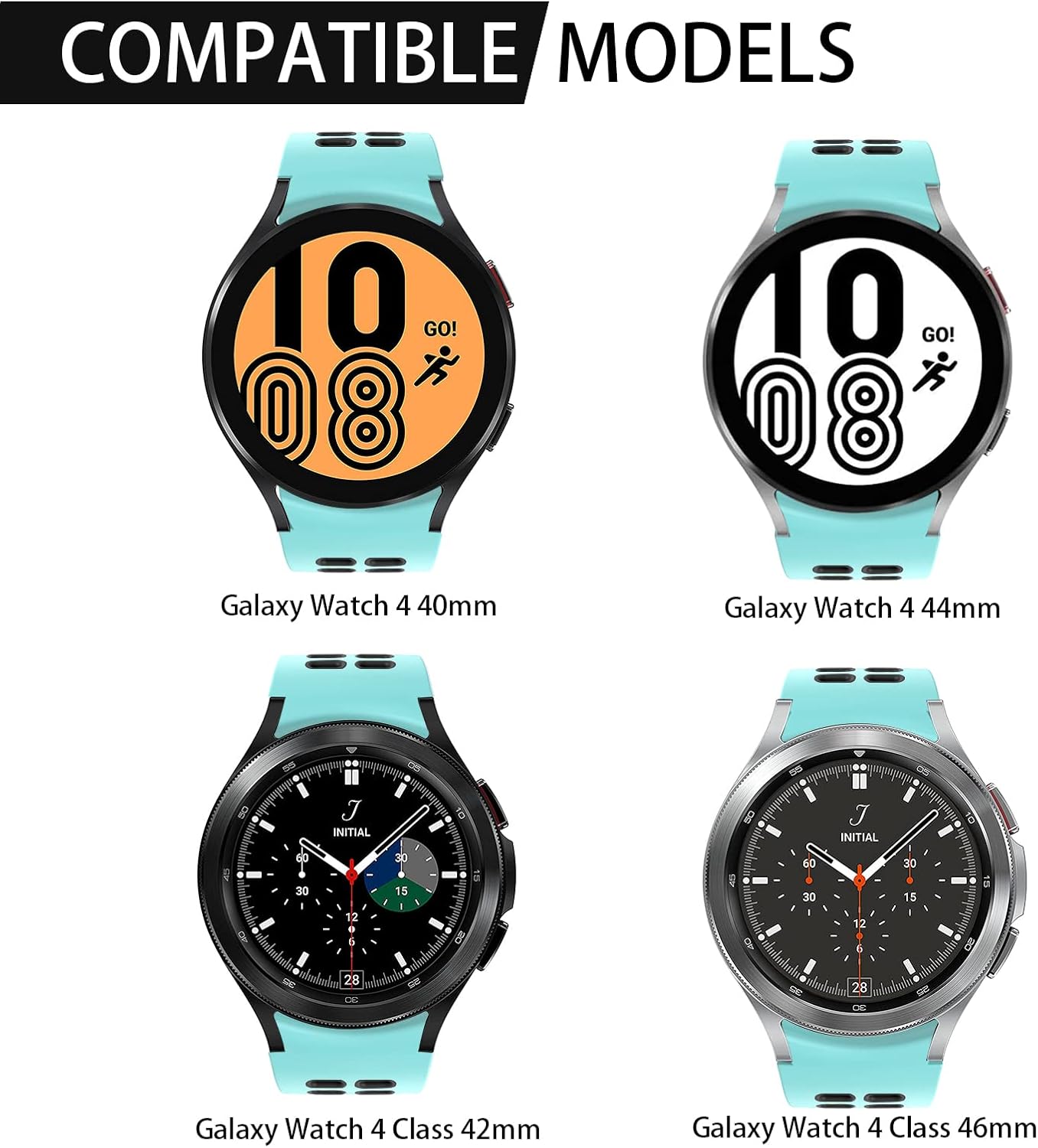 Detalle de OVERSTEP Galaxy Watch 4 Silicone Strap 20mm
