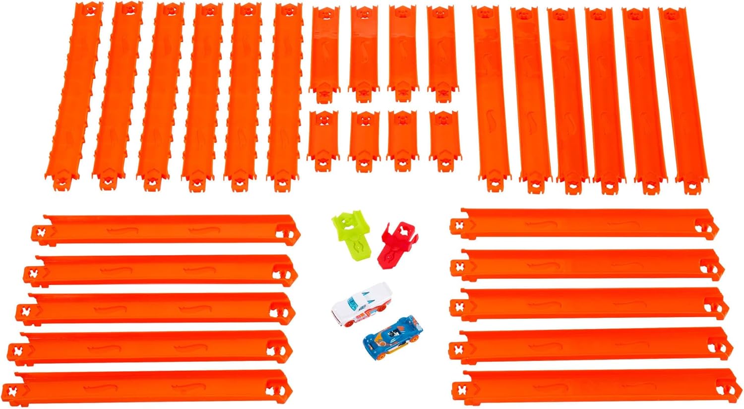 Thumbnail 1 de Hot Wheels Coffret Piste Deluxe Track Creator with 2 véhicules à l’échelle 1/64 — 7,5 m de pistes Speed Snap