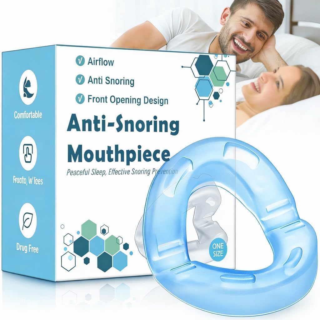Anti Snoring Mouthpiece Devices with 180 Open Front Design (jaw forward by 2.5mm)