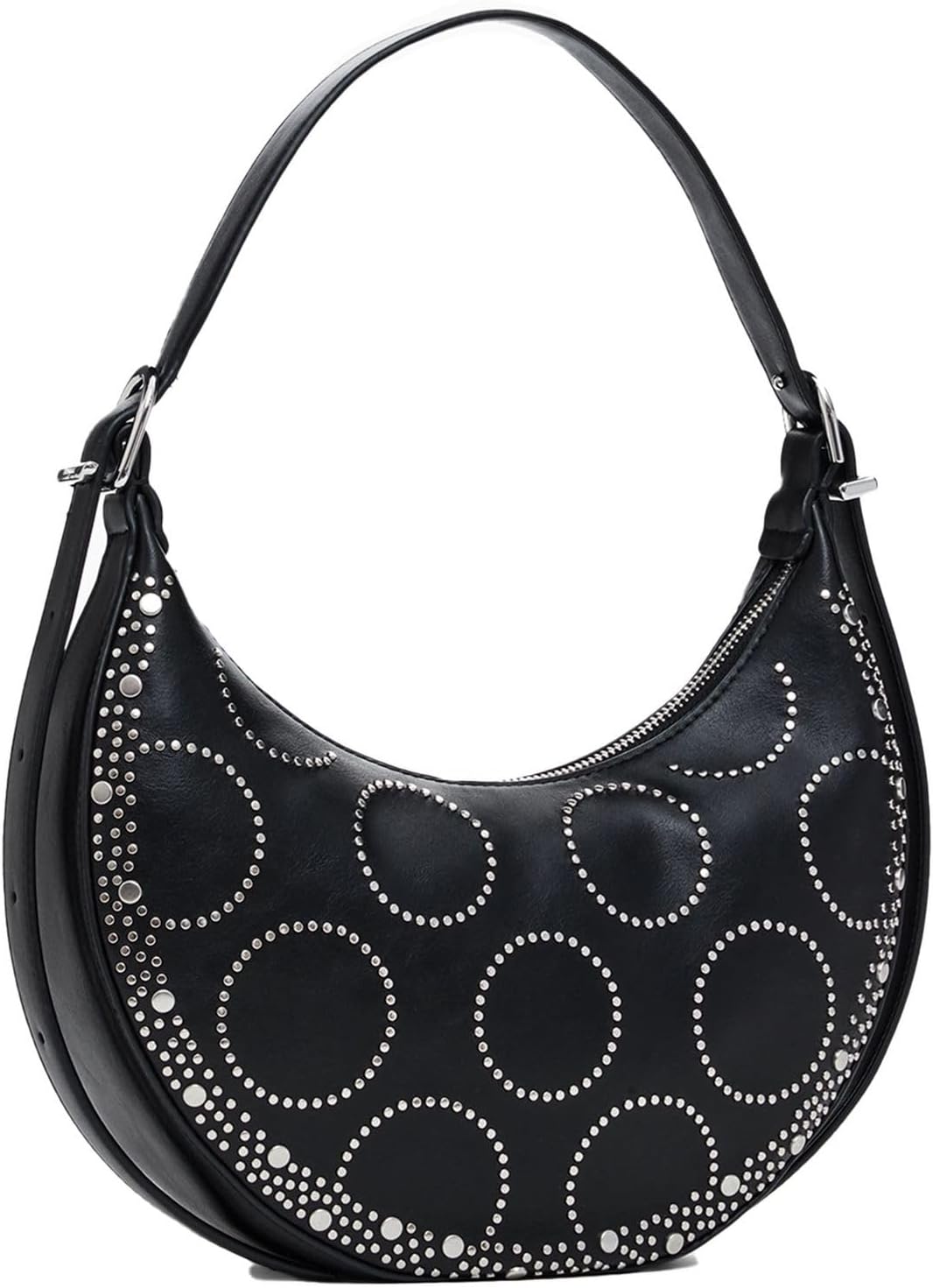 Thumbnail 1 de Desigual BAG_PUNKETTE_CASCAIS MEDI – Umhängetasche in Schwarz mit Nieten-Dekor, 2000 BLACK, U