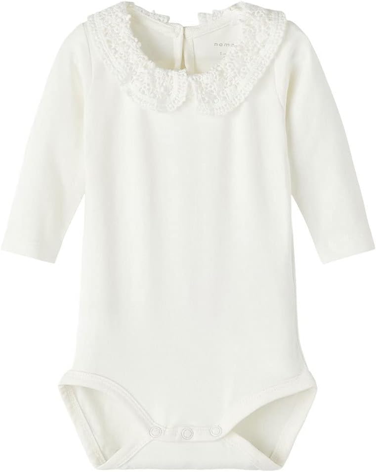 Detalle 2 de NAME IT Baby Mädchen Nbftylla Langarmbody (1er Pack) – bequemer Langarmbody für kleine Entdecker